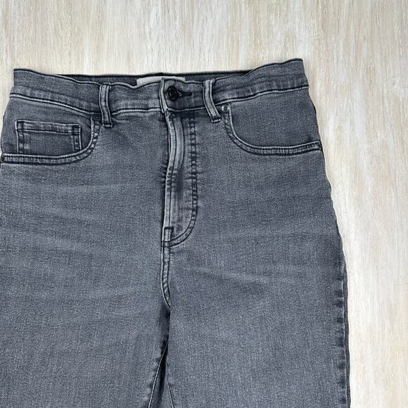 Everlane High Rise Gray Wash Denim Casual Stretch Chic Everyday Skinny Jeans 30 - Picture 3 of 13